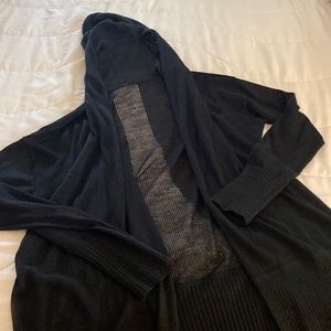 Black linen lululemon hooded sweater